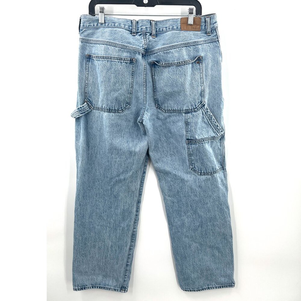 Madewell low slung straight carpenter jeans light wash 90s retro workwear 31 - Picture 10 of 15